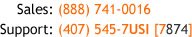 Sales and Support numbers